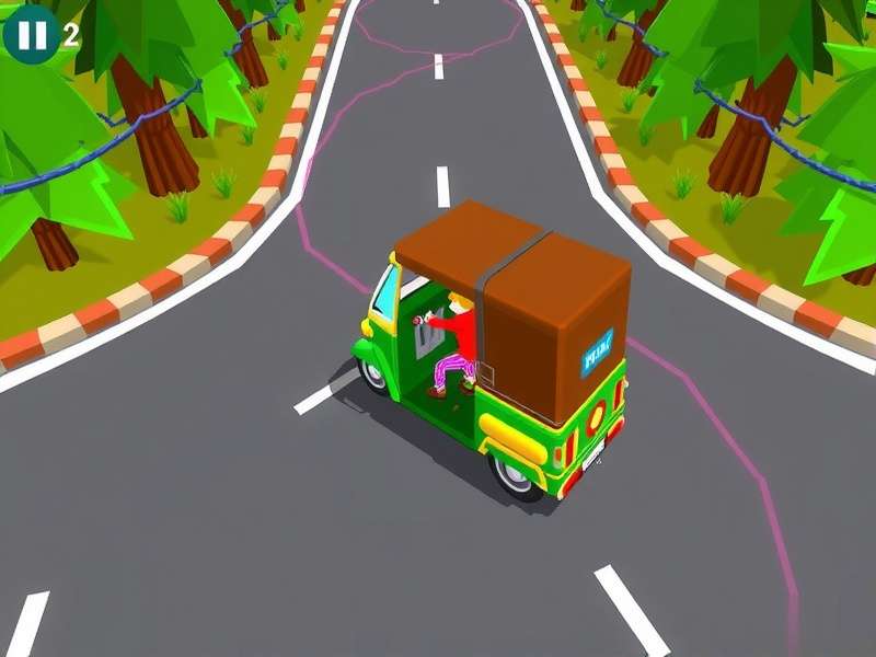 Tuk Tuk Gold Glider Gameplay